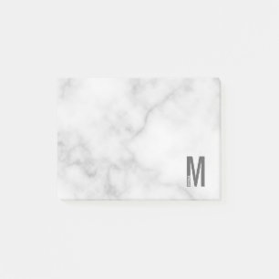 Bloco De Notas Monograma e Nome de Negrito Personalizado Moderno