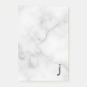 Bloco De Notas Monograma e Nome de Negrito Personalizado Moderno