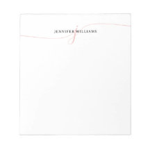 Monograma Elegante de Script Rosa Espelho Minimali