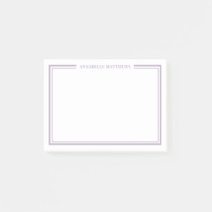 Bloco De Notas Monograma Minimalista Roxo