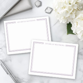 Bloco De Notas Monograma Minimalista Roxo