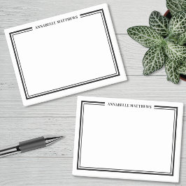 Bloco De Notas Monograma Minimalista Simples