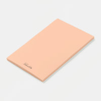 Monograma Peach Modern Script Minimalista Personal
