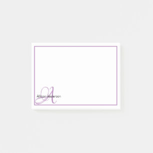 Bloco De Notas Monograma personalizado e nome