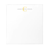 Monograma Personalizado Simples e Nome em Amarelo
