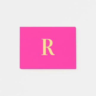 Bloco De Notas Monograma Personalizado Simples Moderno