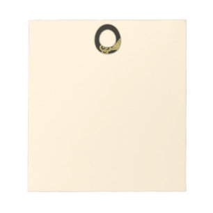 Bloco De Notas monograma retrô - O