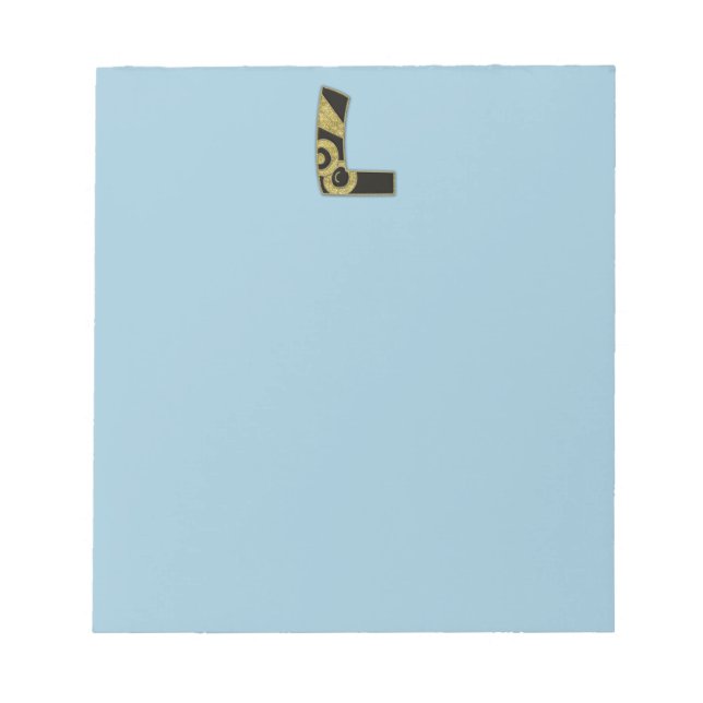 Bloco De Notas monograma retrorreflector - L (Frente)