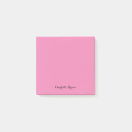 Bloco De Notas Monograma Rosa Moderno Minimalista Feminino