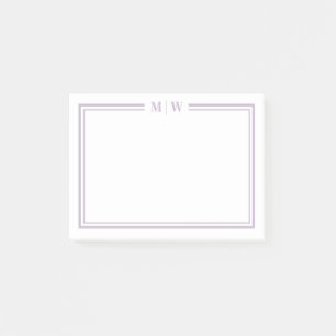 Bloco De Notas Monograma Roxo