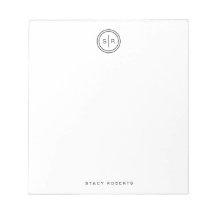 Monograma Simples de 2 Inicial Círculo