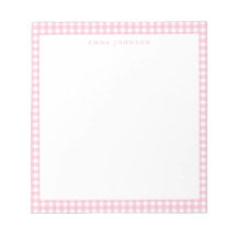 Monograma Xadrez Rosa Minimalista