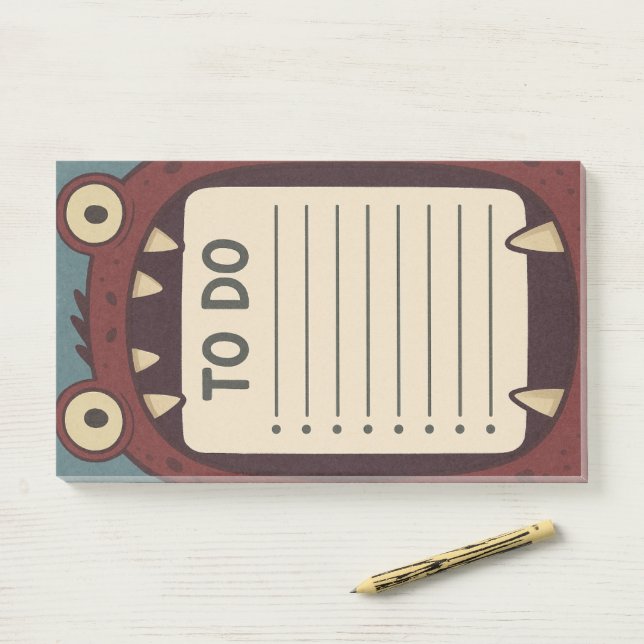Bloco De Notas Monster Pad To Do List (Na mesa)
