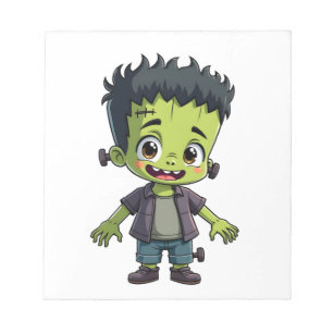 Bloco De Notas Monstro de Frankenstein - Camiseta de desenho anim