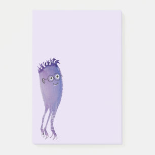 Bloco De Notas Monstro engraçado das medusa do geek com vidros