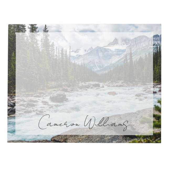 Bloco De Notas Montanhas | Banff National Park Alberta, Canadá (Frente)