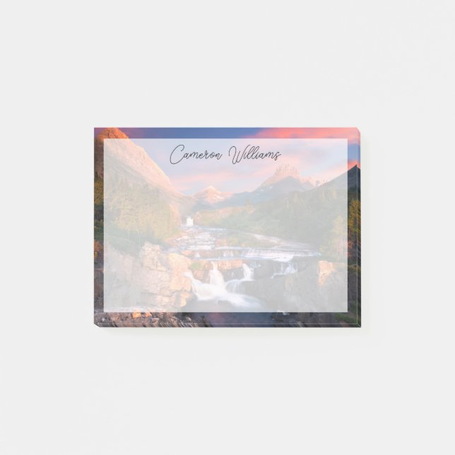 Bloco De Notas Montanhas | Glacier National Park, Montana (Frente)