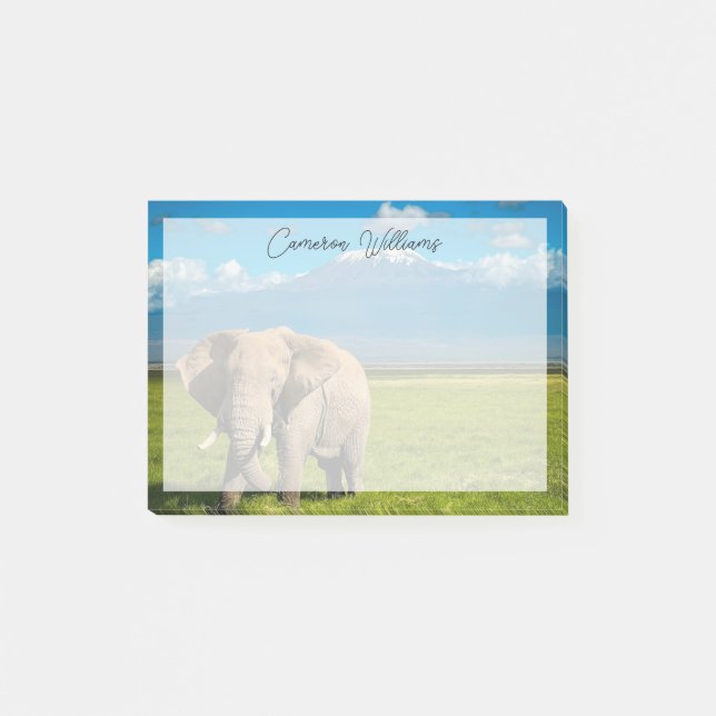 Bloco De Notas Montanhas | Monte Kilimanjaro Tanzânia, África (Frente)