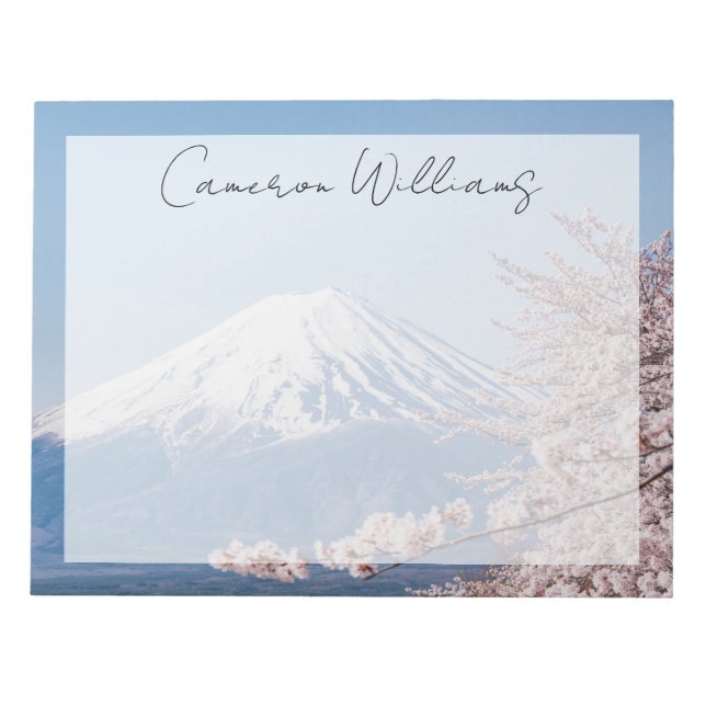 Bloco De Notas Montanhas | Mt. Fuji Tokyo, Japão (Frente)