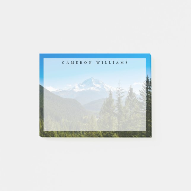 Bloco De Notas Montanhas | Mt. Hood Oregon (Frente)