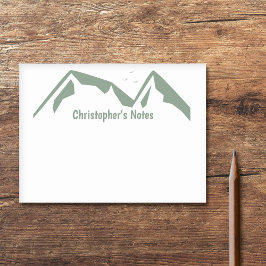 Bloco De Notas Montanhas Verdes