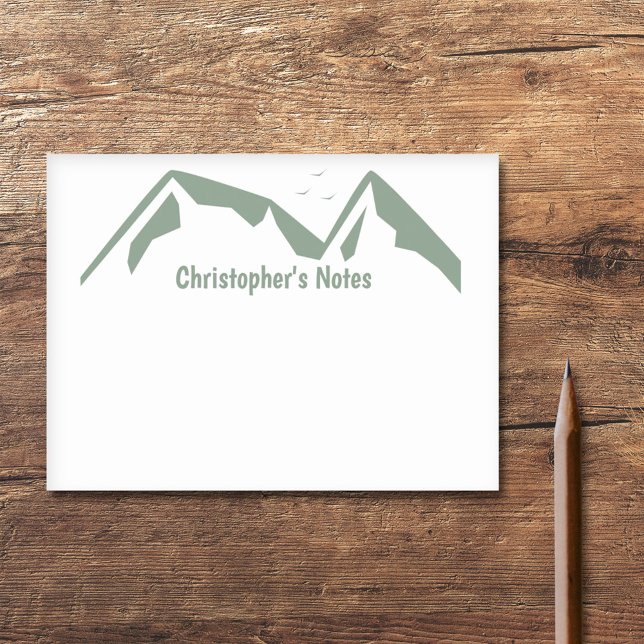 Bloco De Notas Montanhas Verdes (Green Mountains Post-it Notes)