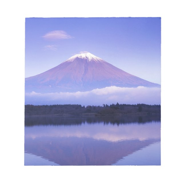 Bloco De Notas Monte Fuji com Nuvem Lenticular, Lago Motosu, (Frente)