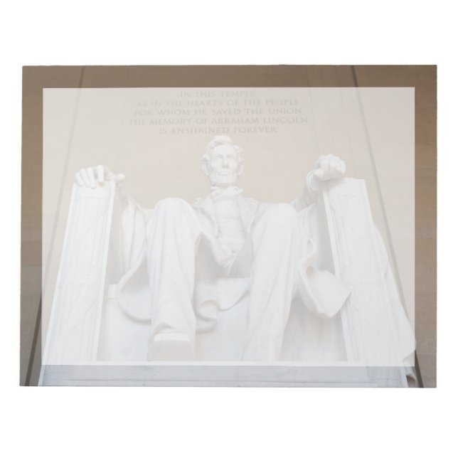 Bloco De Notas Monumentos | Memorial Lincoln (Frente)