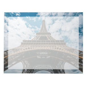Bloco De Notas Monumentos Olhando para a Torre Eiffel