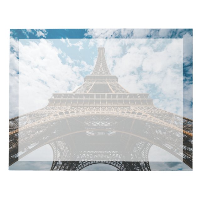 Bloco De Notas Monumentos | Olhando para a Torre Eiffel (Frente)