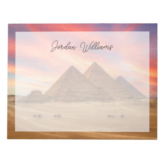 Bloco De Notas Monumentos | Pirâmides do Excelente (Frente)