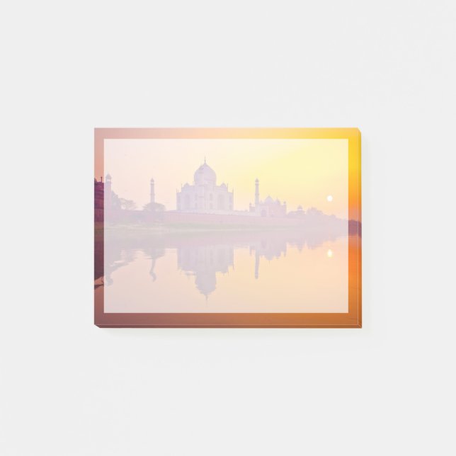 Bloco De Notas Monuments | Taj Mahal at Sunset (Frente)