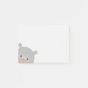 Bloco De Notas Moo Deng Pygmy Hippo - Notas de Posto