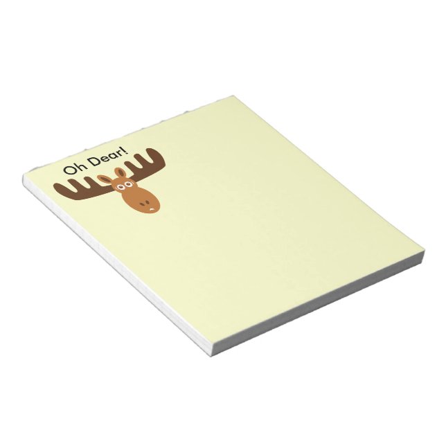 Bloco De Notas Moose Head_Oh Caro! Coisas personalizadas para faz (Inclinado)