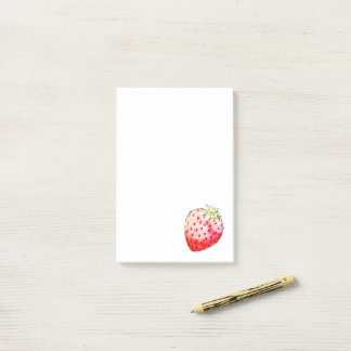 Bloco De Notas morango aquarela