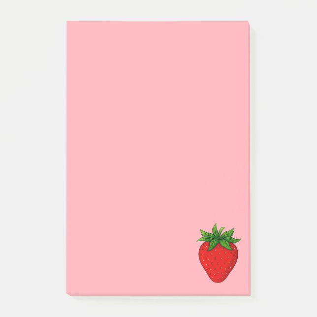 Bloco De Notas Morango - Coleção de Frutas - (Frente)