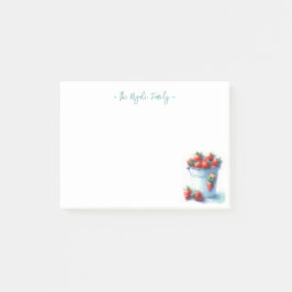 Bloco De Notas Morangos De Cozedura Personalizada