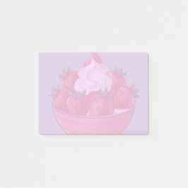 Bloco De Notas Morangos e nata chicotada