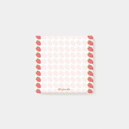 Bloco De Notas Morangos Personalizados