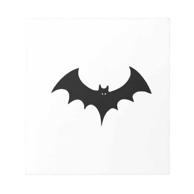 Bloco De Notas Morcego de Halloween (Frente)