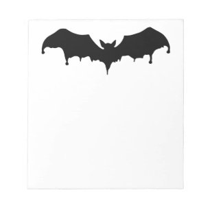 Bloco De Notas Morcego de vampiro gótico derretido