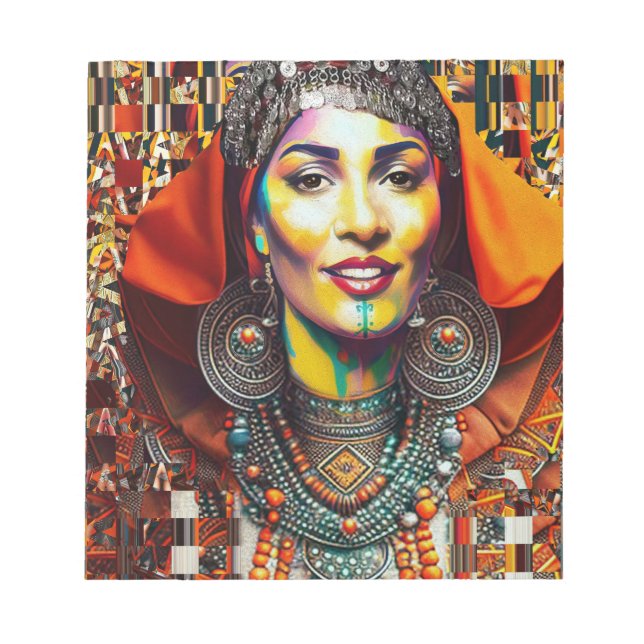 Bloco De Notas Moroccan Amazigh Beauty V3 (Frente)