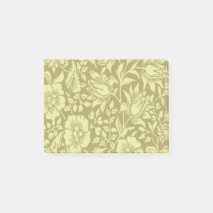Bloco De Notas Morris Vintage Púrpura e White Floral Padrão