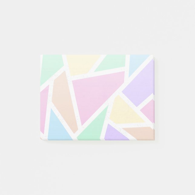 Bloco De Notas Mosaico arco-íris de pastel (Frente)