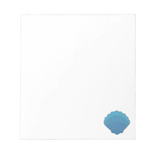 Bloco De Notas Mosaico Blue Seashell Personalizado