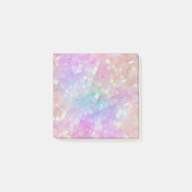 Bloco De Notas mosaico brilho holográfico : (Frente)