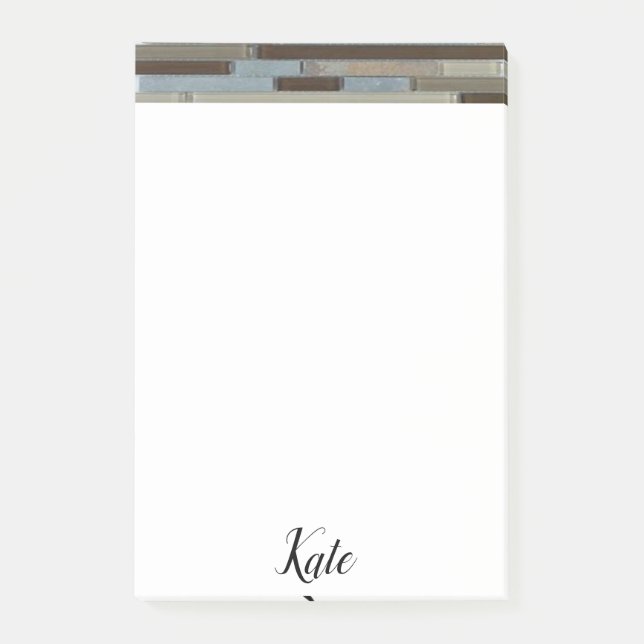 Bloco De Notas Mosaico de Post-it Notes (Frente)