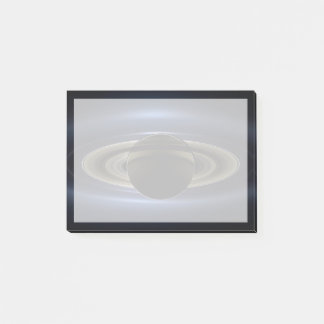 Bloco De Notas Mosaico Do Sistema Saturno Volta Ao Sol.