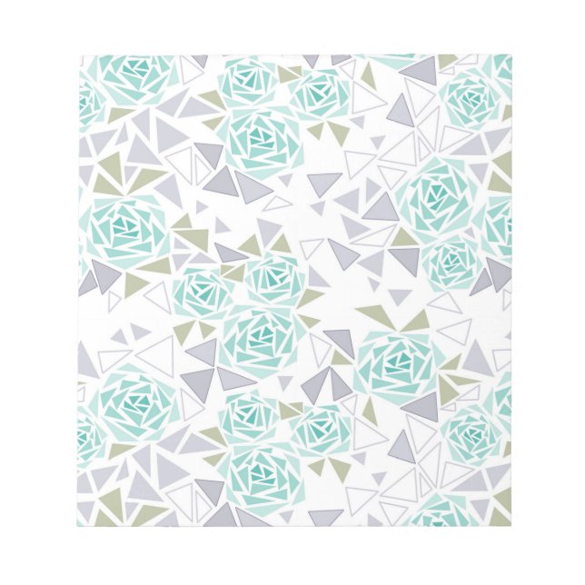 Bloco De Notas Mosaico, flores (Frente)