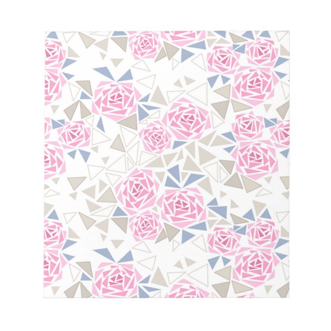 Bloco De Notas Mosaico, flores (Frente)